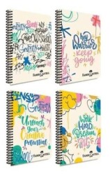 Faber-Castell PP Kapak Grafiti Spiralli Defter 80 Yaprak Çizgili - Faber-Castell