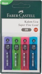 Faber-Castell Renkli Tüp Min 0.5mm 4Lü Bliste - Faber-Castell