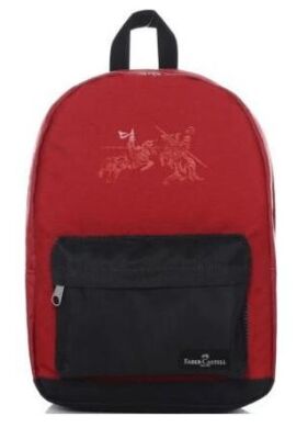Faber Castell Sırt Çantası Basic 23-2 Kırmızı-Siyah - 1