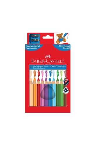 Faber-Castell Soft Üçgen Jumbo Boya Kalemi 12 Renk