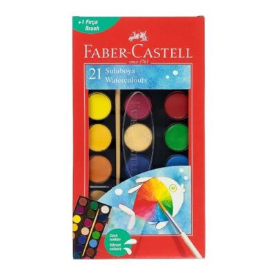 Faber-Castell Suluboya 21 Renk - 1