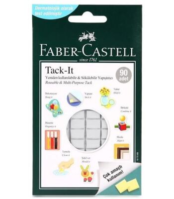 Faber-Castell Tack-İt Hamur Yapıştırıcı Beyaz 50Gr. - 1