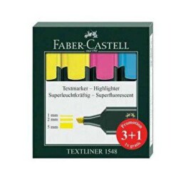 Faber-Castell Textliner Fosforlu Kalem 4Lü - Faber-Castell