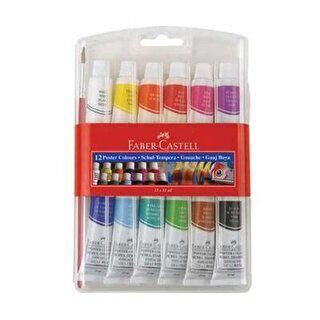 Faber-Castell Tüp Guaj Boya 12 Renk - 1
