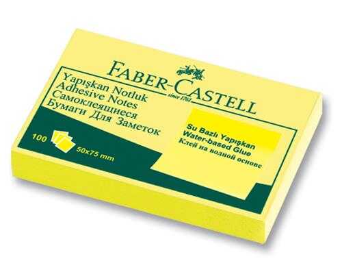 Faber-Castell Yapışkan Notluk 50x75 Sarı