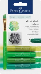 Faber-Castell Gelato Mum Boya Yeşil Tonları 4 Renk - Faber-Castell