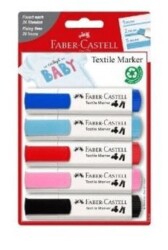 Faber-Castell Tekstil Markörü Pastel 5 Renk - Faber-Castell