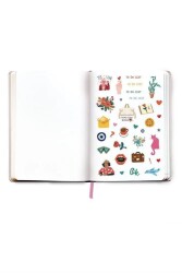 Fabooks Pembe Çiçekli Spiralli Süresiz Ajanda - 2