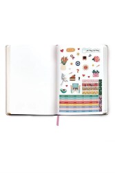 Fabooks Pembe Çiçekli Spiralli Süresiz Ajanda - 3