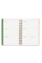 Fabooks Pembe Puantiye Spiralli Süresiz Ajanda - 4