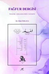 Fağfur Dergisi - Paradigma Akademi Yayınları