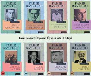 Fakir Baykurt Özyaşam Öyküsü Seti 8 Kitap Takım - Literatür Yayıncılık