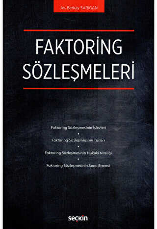 Faktoring Sözleşmeleri - Seçkin Yayıncılık