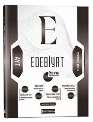 Faktöriyel Yayınları AYT Edebiyat Soru Bankası - 1