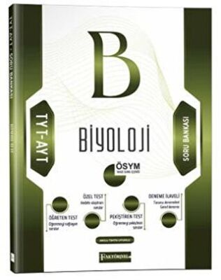 Faktöriyel Yayınları TYT AYT Biyoloji Soru Bankası - 1