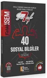 7. Sınıf Sosyal Bilgiler Tamamı Çözümlü 40 Fasikül Deneme - İSEM Yayıncılık
