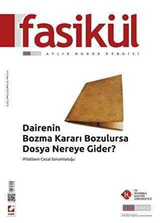 Fasikül Aylık Hukuk Dergisi Sayı:26 Ocak 2012