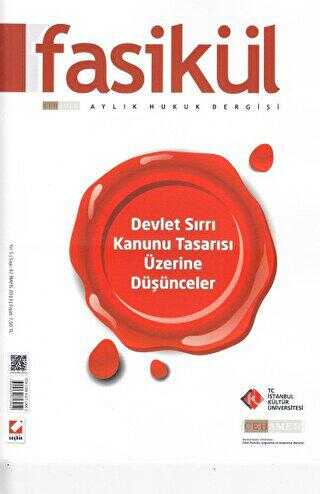 Fasikül Aylık Hukuk Dergisi Sayı:42 Mayıs 2013