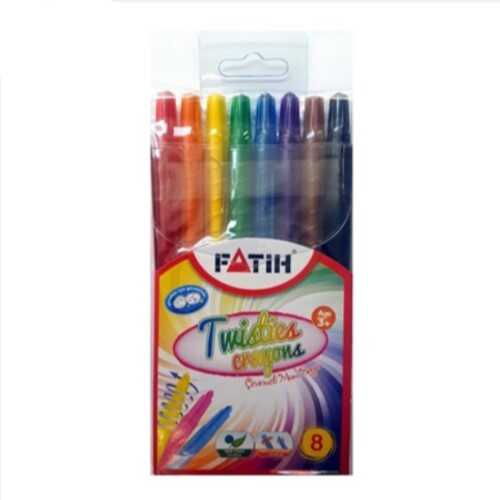 Fatih Crayon Mum Boya Çevirmeli 8 Renk