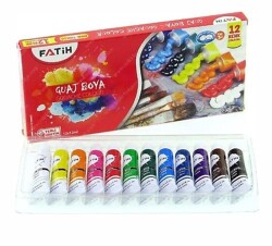 Fatih Guaj Boyası Tüplü 12 Renk 12 Ml - 2