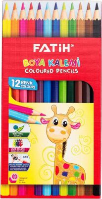 Fatih Kuru Boya Kalemi Tam Boy 12 Renk - 1