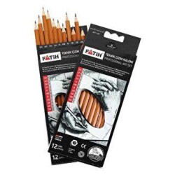 Fatih Teknik Çizim Kalemi Profesyonel Set 12 Renk - Fatih
