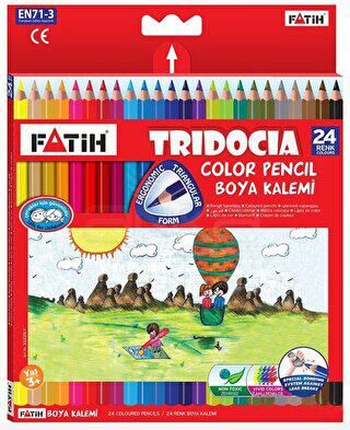 Fatih Tridocia Üçgen Tam Boy Kuruboya 24 Renk - 1