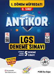 Fdd Yayınları 8. Sınıf LGS 1. Dönem Antikor 5`li Deneme Sınavı - Fdd Yayınları
