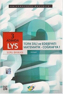 Fdd Yayınları AYT 3 Adımda Türk Dili ve Edebiyatı-Matematik-Coğrafya 1 Soru Bankası - 1