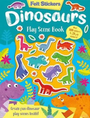 Felt Stickers - Dinosaurs Play Scene Book - 1
