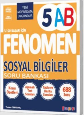 Kurmay Yayınları Fenomen 5 Sosyal Bilgiler A-B Soru Bankası - 1