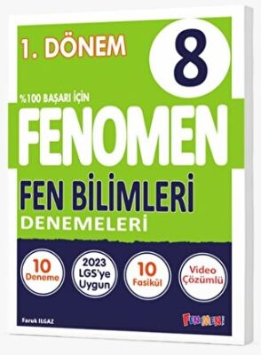 Fenomen Yayınları Fenomen 8. Sınıf Fen Bilimleri Denemeler 1. Dönem - 1