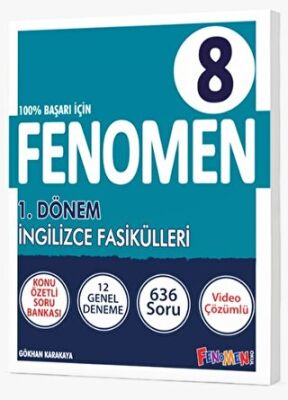 Fenomen Yayınları Fenomen 8. Sınıf İngilizce Fasikülleri 1. Dönem - 1