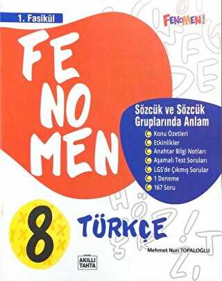 Fenomen Kitap Fenomen 8. Sınıf Türkçe 1. Fasikül Sözcük ve Sözcük Gruplarında Anlam