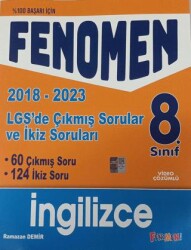 Fenomen Yayınları 8. Sınıf LGS İngilizce Çıkmış ve İkiz Sorular 2018-2023 - Fenomen Yayınları