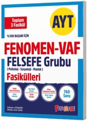 Fenomen Yayınları AYT VAF Felsefe Fasikülleri Seti - 1