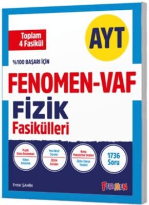 Fenomen Yayınları AYT VAF Fizik Fasikülleri Seti - 1