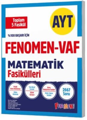Fenomen Yayınları AYT VAF Matematik Fasikülleri Seti - 1