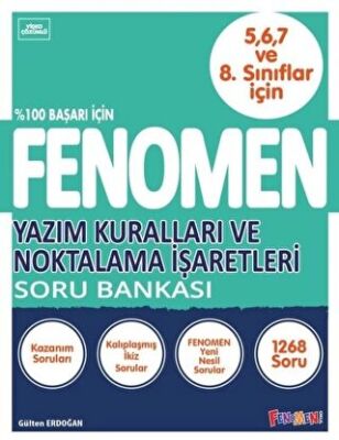 Fenomen Yayınları Fenomen Yazım Kuralları Ve Noktalama İşaretleri Soru Bankası 5-6-7-8. Sınıflar İçin - 1