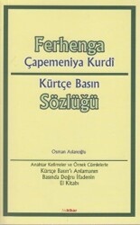 Ferhanga Çapemeniya Kurdi - Kürtçe Basın Sözlüğü - Nubihar Yayınları