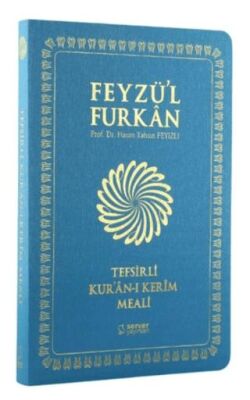 Feyzü`l Furkan Tefsirli Kur`an-ı Kerim Meali Sempatik Cep Boy - İnce Cilt Turkuaz kapağı