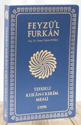 Feyzü`l Furkan Tefsirli Kur`an-ı Kerim Meali Orta Boy - Tefsirli Meal - İnce Cilt - Lacivert - Server Yayınları