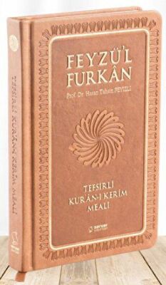 Feyzü`l Furkan Tefsirli Kur`an-ı Kerim Meali Sempatik Cep Boy - Tefsirli Meal - Ciltli - Taba - 1