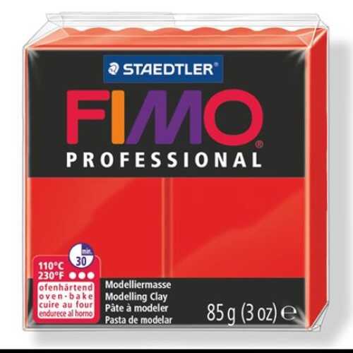 Fimo 8004-200 Modelleme Kili Professional 85G Kırmızı - 1