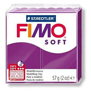 Fimo 8020-61 07 Modelleme Kili Soft Mor - 1