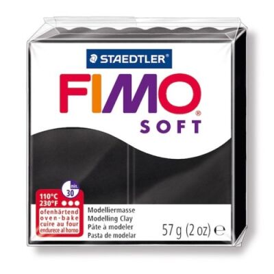 Fimo 8020-9 07 Modelleme Kili Soft Siyah - 4