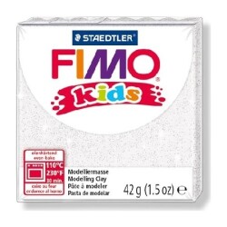 Fimo 8030-052 02 Modelleme Kili Kids Yaldızlı Beyaz - 4