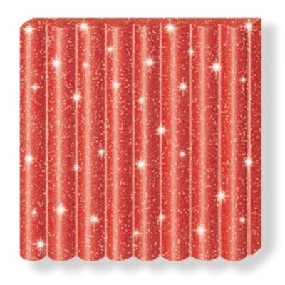 Fimo 8030-212 02 Modelleme Kili Kids Yaldızlı Kırmızı - 3