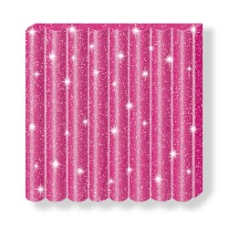 Fimo 8030-262 02 Modelleme Kili Kids Yaldızlı Fuşya - 2