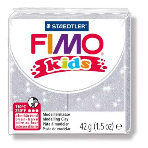 Fimo 8030-812 Modelleme Kili Kids Yaldızlı Gri
